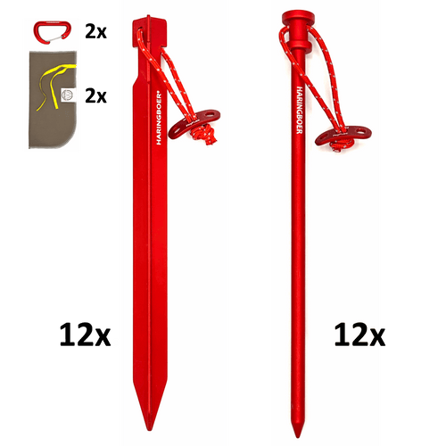 Produkt-Bundle – 23 cm Heringe – Komplettset für JEDEN Untergrund!
