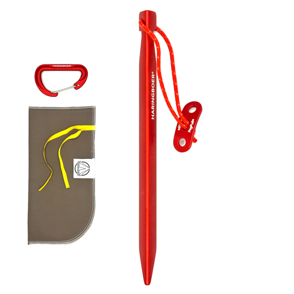 Zeltheringe 16 cm aus Aluminium in V-Form, ultraleicht fürs Bikepacking