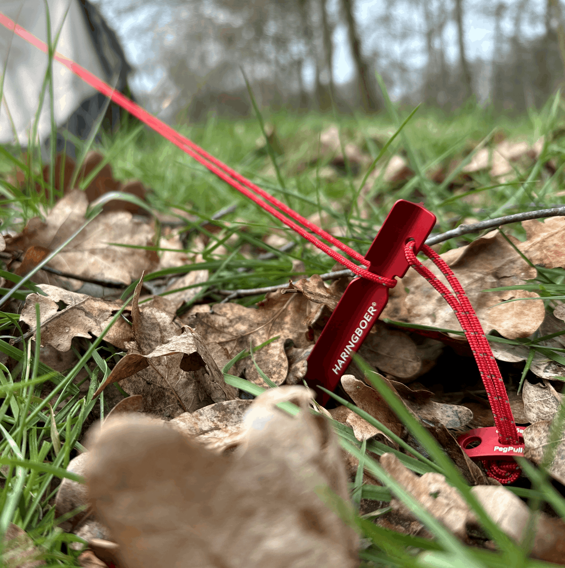 Haringboer 18 cm aluminium y-haring met PegPull®