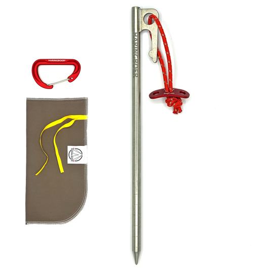 Haringboer 20 cm titanium rotspen met PegPull®
