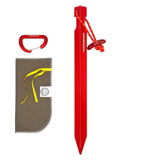 Haringboer 23 cm aluminium klei & grasharing met PegPull®