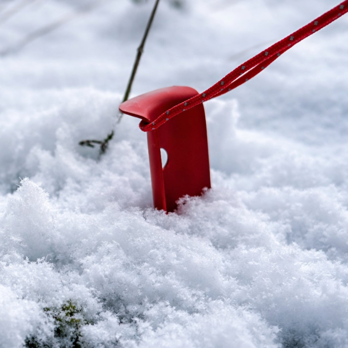 Schneehering 31 cm im Detail: als Totmannanker eingrabbar