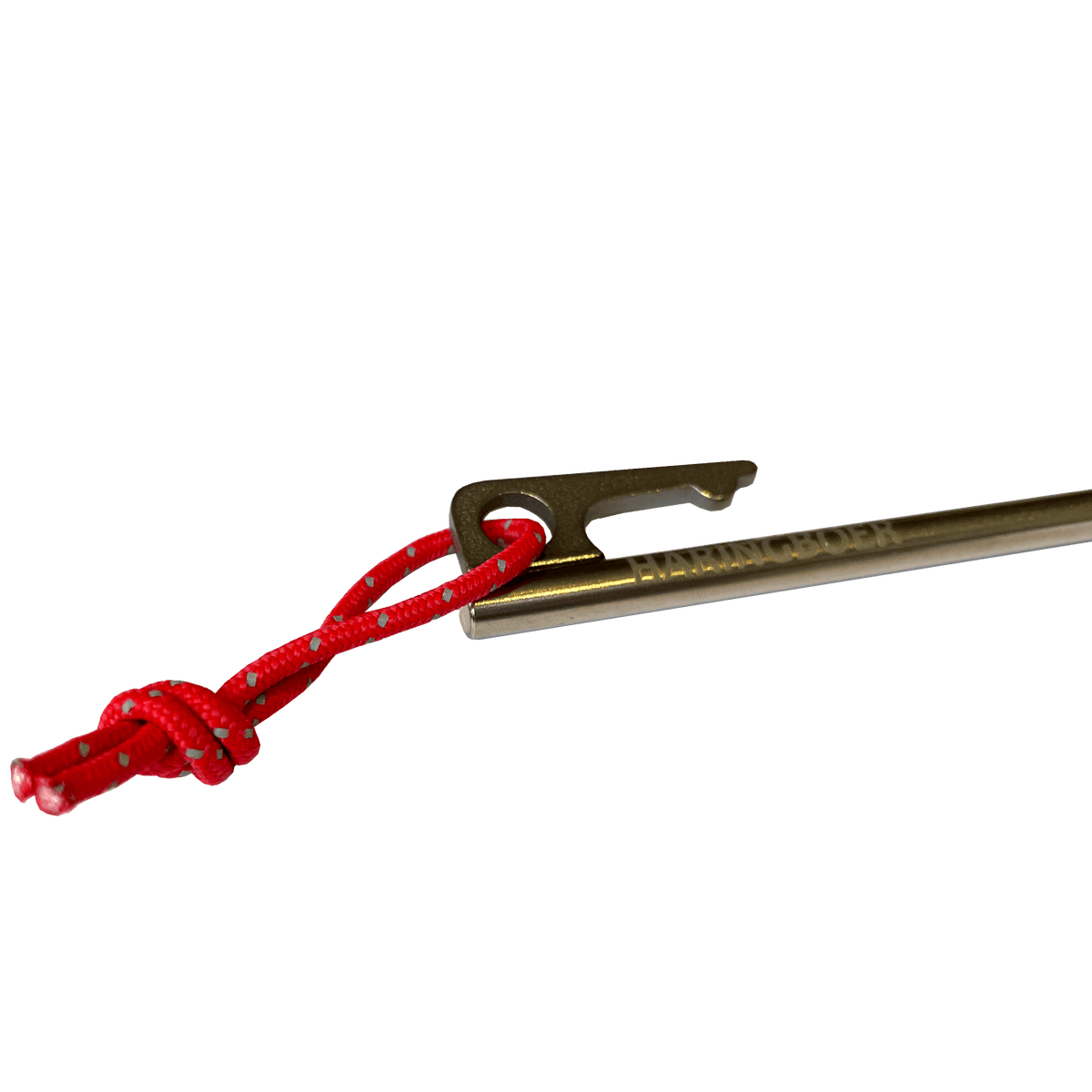 Titan-Felsnagel 20 cm mit Haken und PegPull, Detailansicht