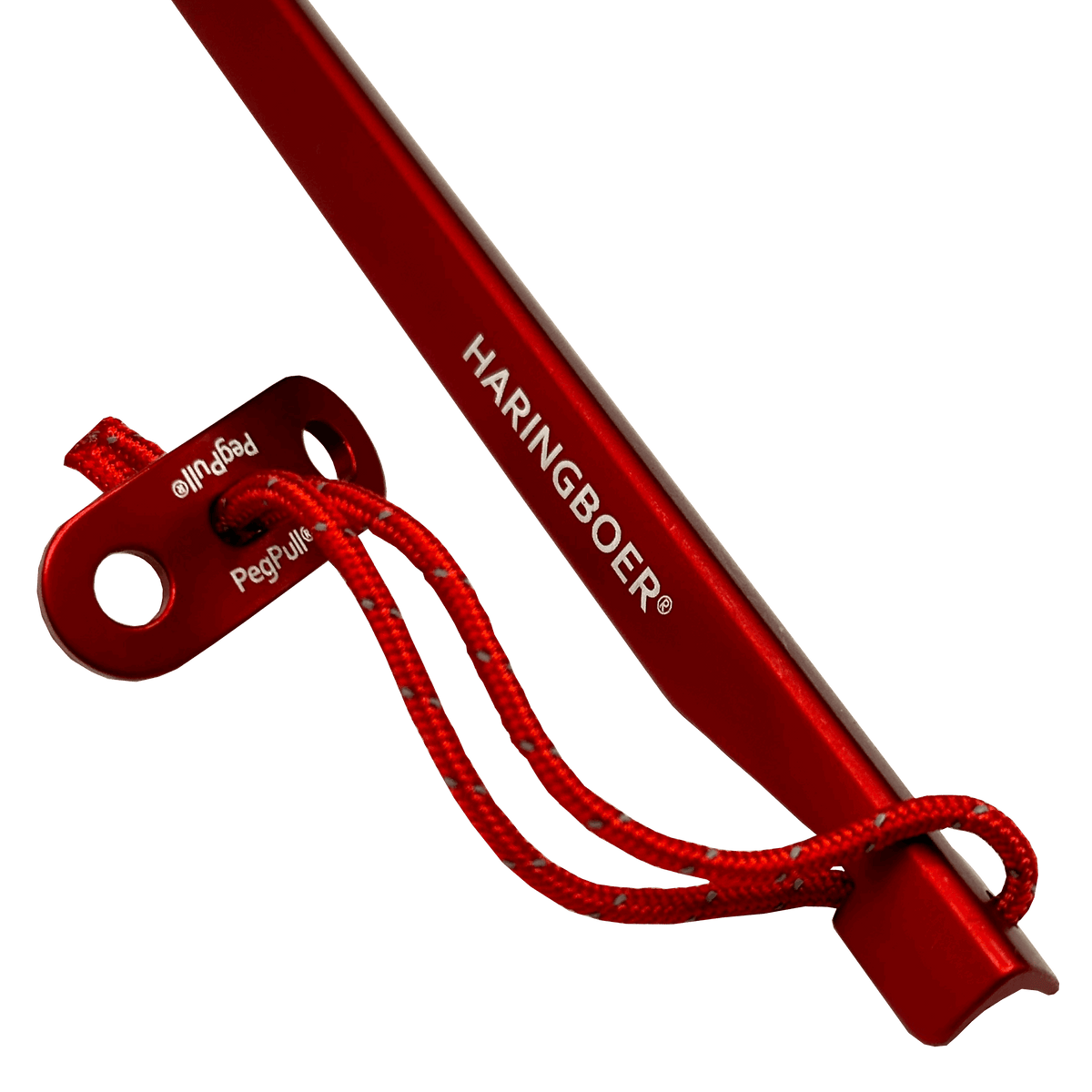 V-Hering 16 cm aus Aluminium mit PegPull, Detailansicht
