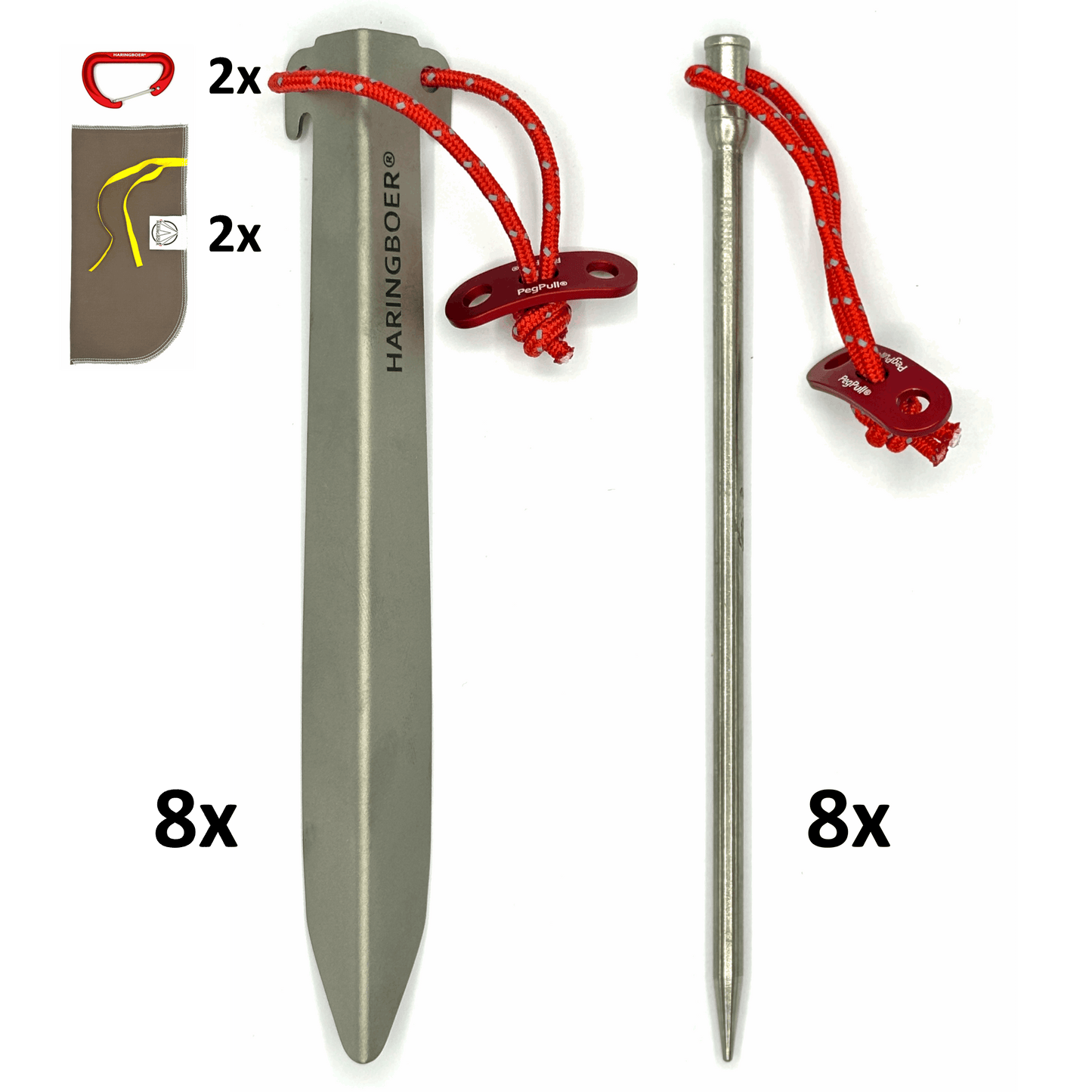 Haringboer 16,5 cm titanium pakket - Zachte & Harde Grond
